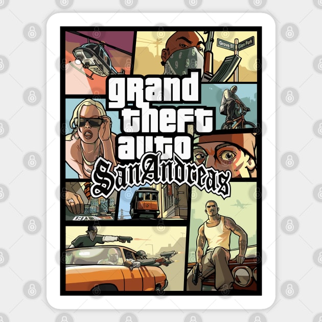 Grand Theft Auto SA Sticker by BYVIKTOR